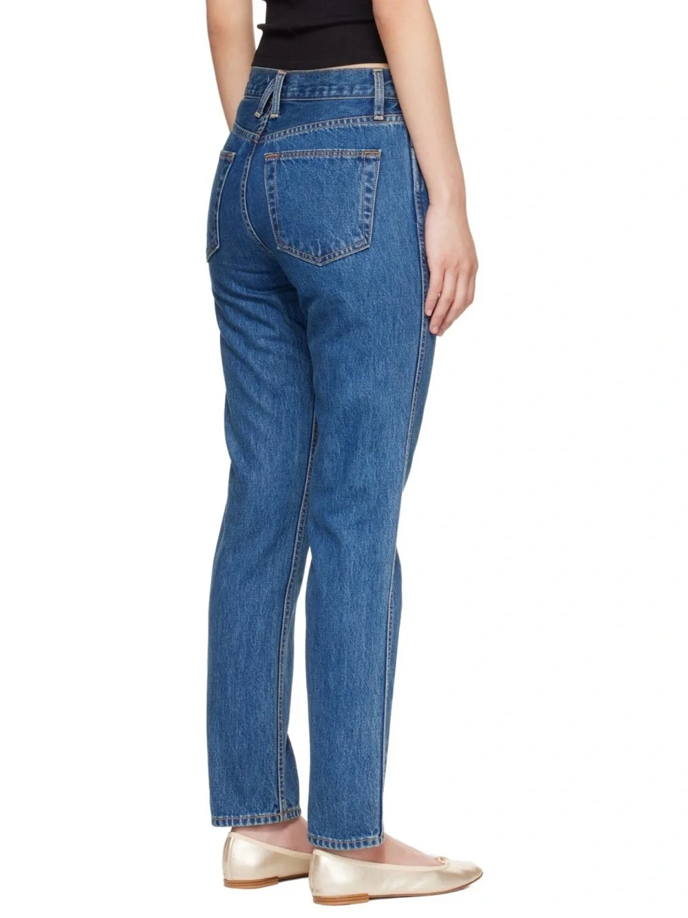SLVRLAKE Virginia Slims Women’s Blue High Rise Slim Fit Denim Jeans Size 24 - Picture 2 of 16